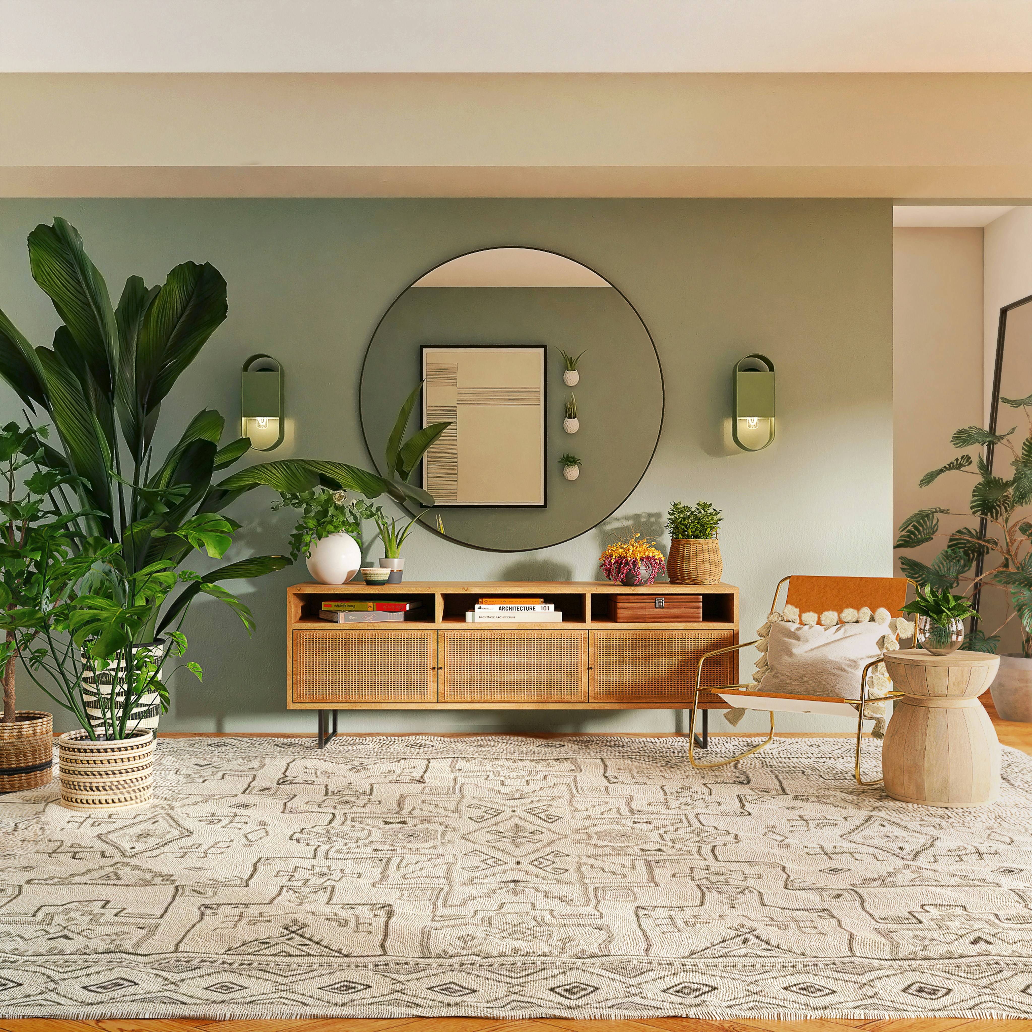 A beautifully furnished room